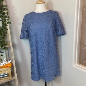 Blue Lace Mini Dress